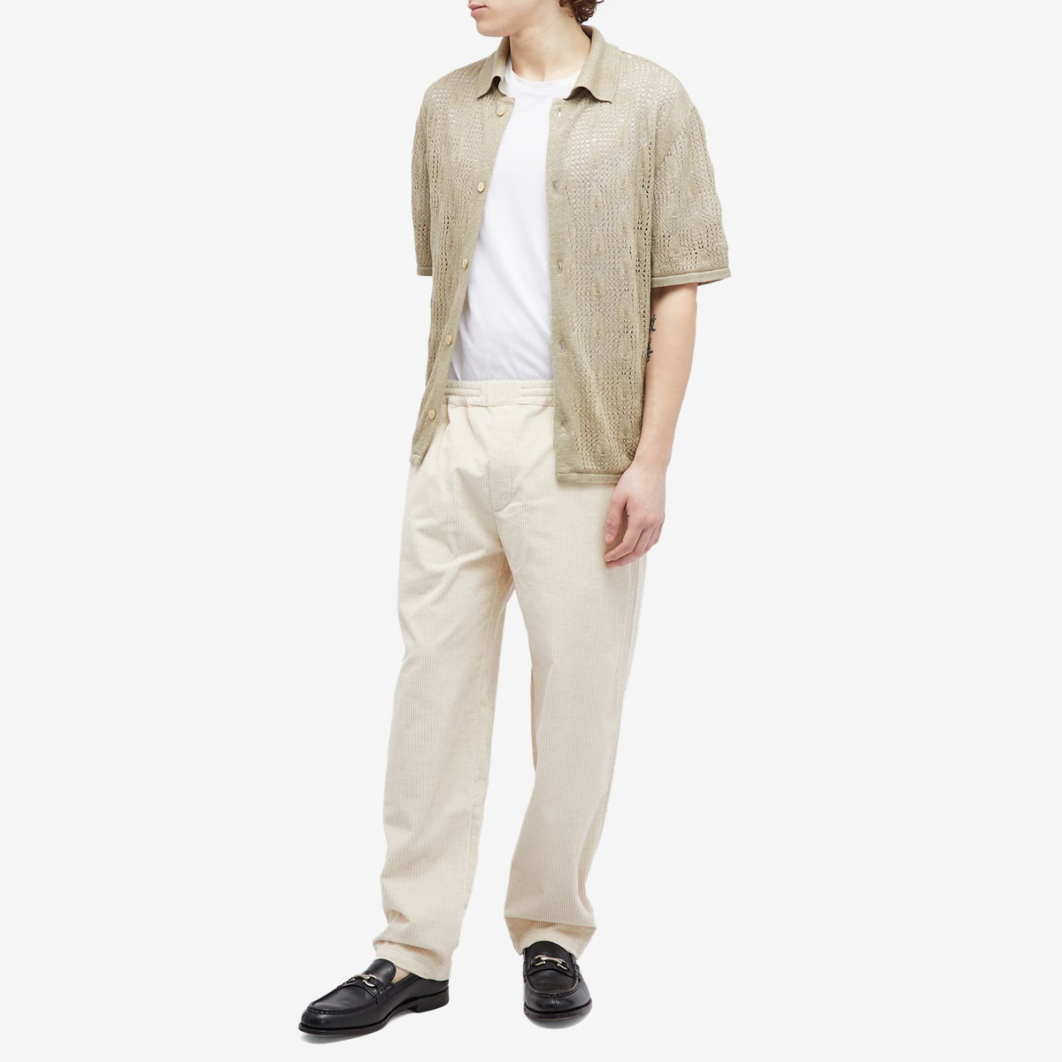 A Kind of Guise Men's Kadri Knit Polo Shirt in Pebble