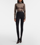 Maison Margiela High-rise tights