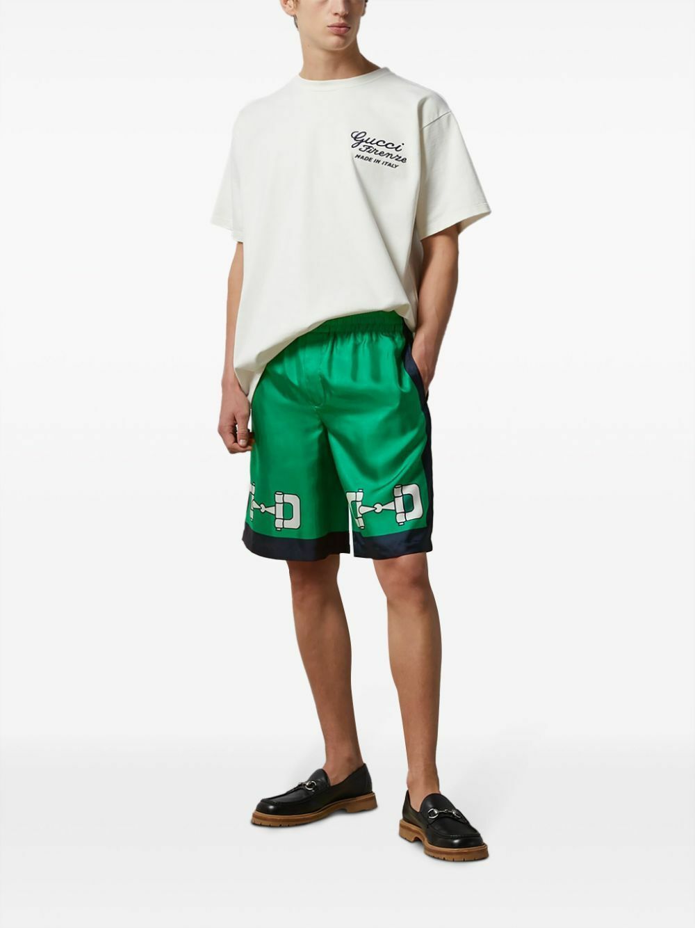 【可愛い♪】GUCCI Embroidered Cotton Jersey Short Sleeve Embroidered cotton jersey T-shirt in off-white | GUCCI® US
