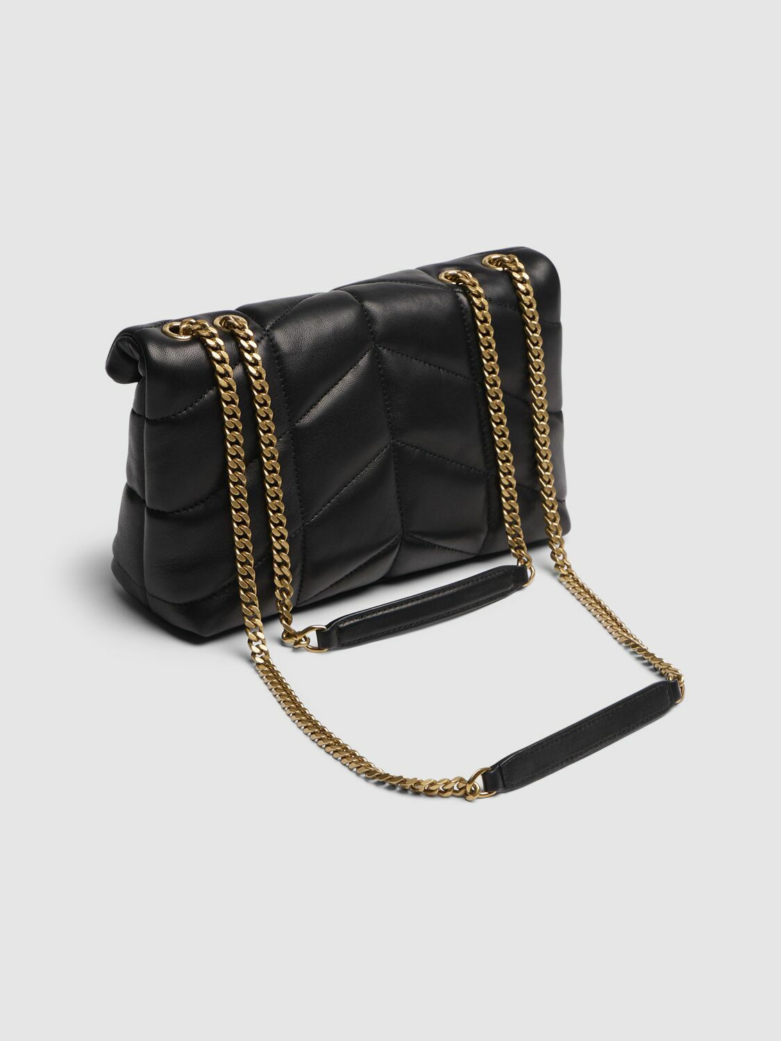 SAINT LAURENT Puffer Toy Quilted Leather Shoulder Bag