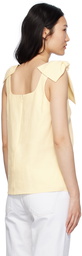 Chloé Off-White Bow Tank Top