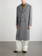 Valentino Garavani - Herringbone Virgin Wool Coat - Gray