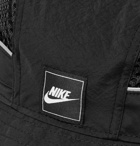 Nike - Sportswear Logo-Appliquéd Nylon and Mesh Bucket Hat - Black