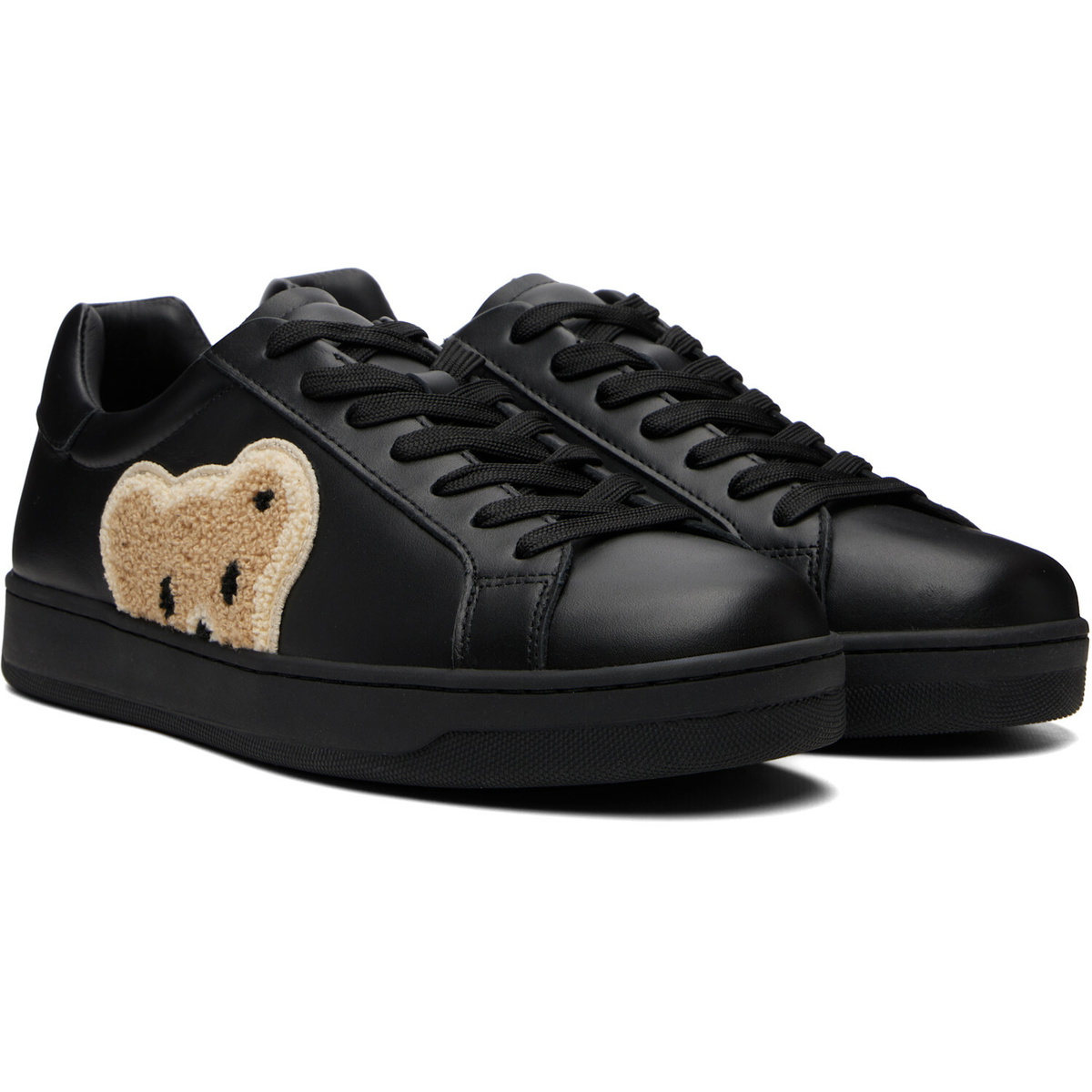 Palm Angels Black Bear Tennis Sneakers