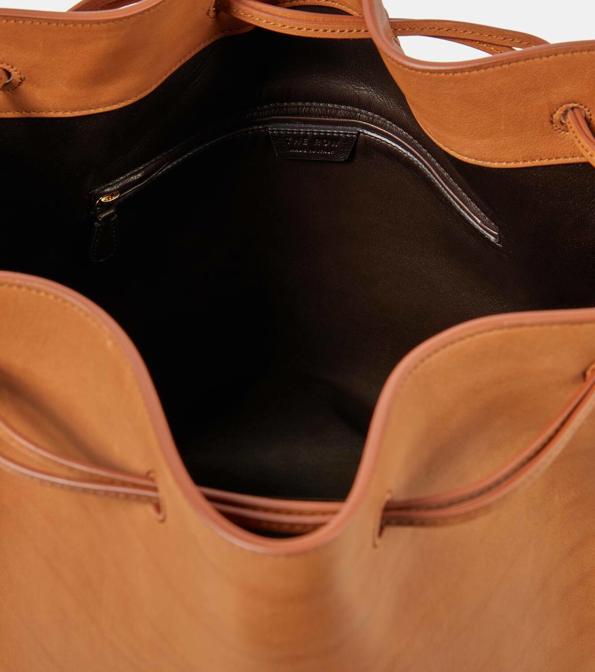 The Row Belvedere leather bucket bag The Row