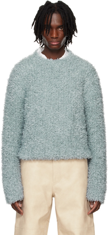 Photo: System Blue Fluffy Sweater