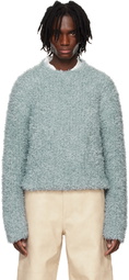 System Blue Fluffy Sweater