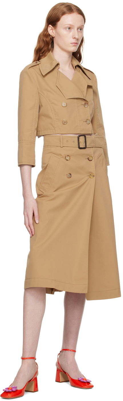 Moschino Beige Cropped Jacket