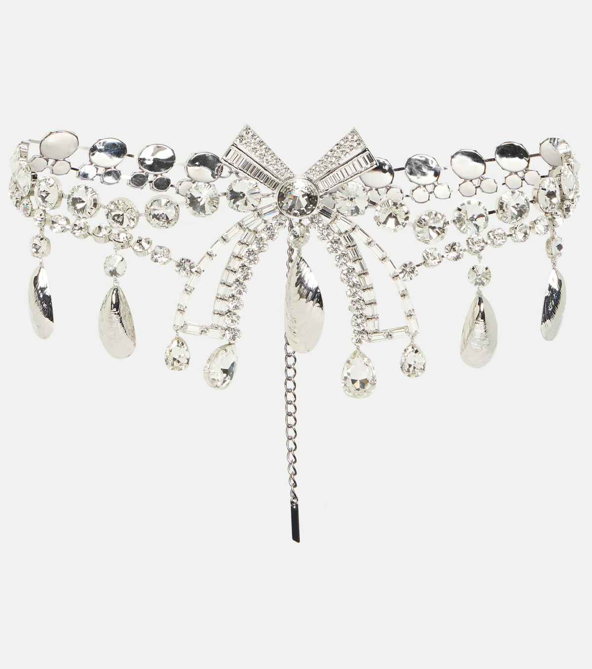 Area Crystal Deco embellished belt