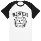 Valentino Men's Crest T-Shirt in White/Black