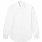 Alexander McQueen Men's Harness Drop Shoulder Shirt in Optical White