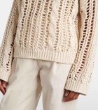Brunello Cucinelli Jute and cotton-blend sweater