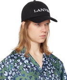 Lanvin Black 'Lanvin' Cotton Cap