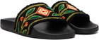 Casablanca Black Laurel Terry Slides