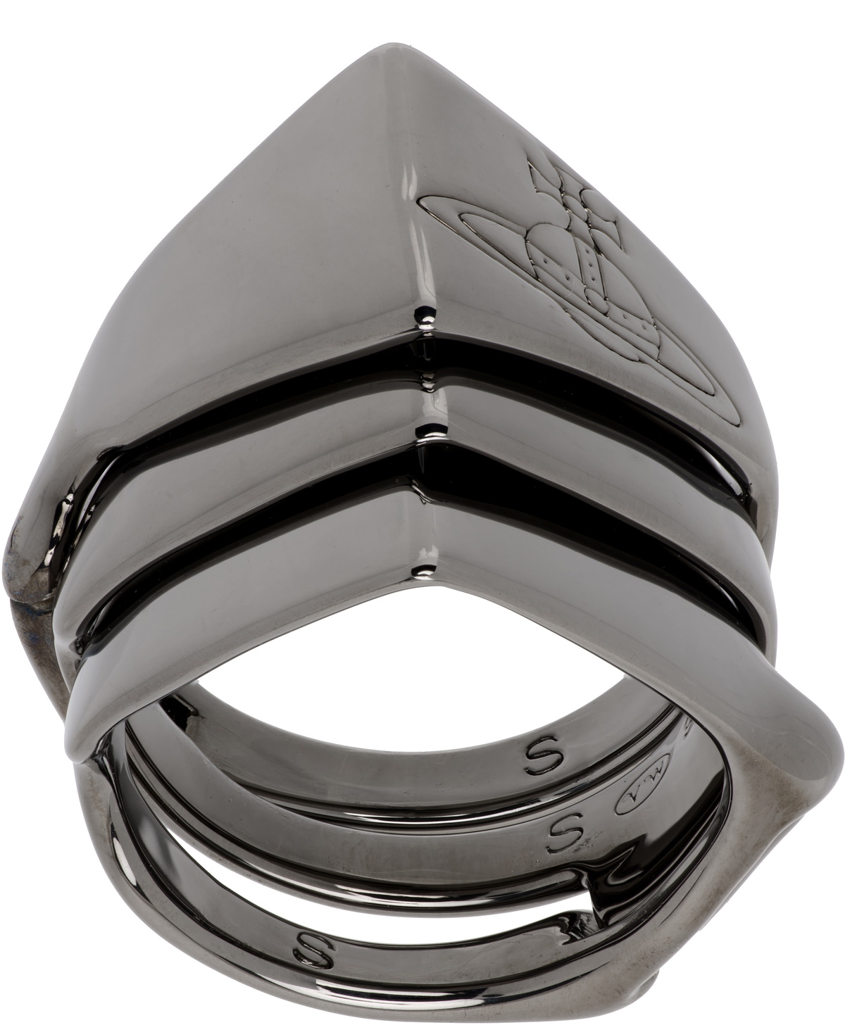 Vivienne Westwood リング　ガンメタル Vivienne Westwood Gunmetal Knuckleduster Ring Vivienne Westwood