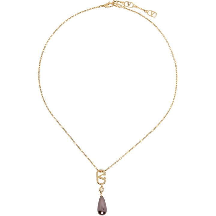 Photo: Valentino Garavani VLogo Signature Swarovski Crystals & Glass Drops Necklace