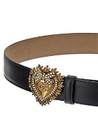 Dolce & Gabbana Devotion Belt In Lux Leather