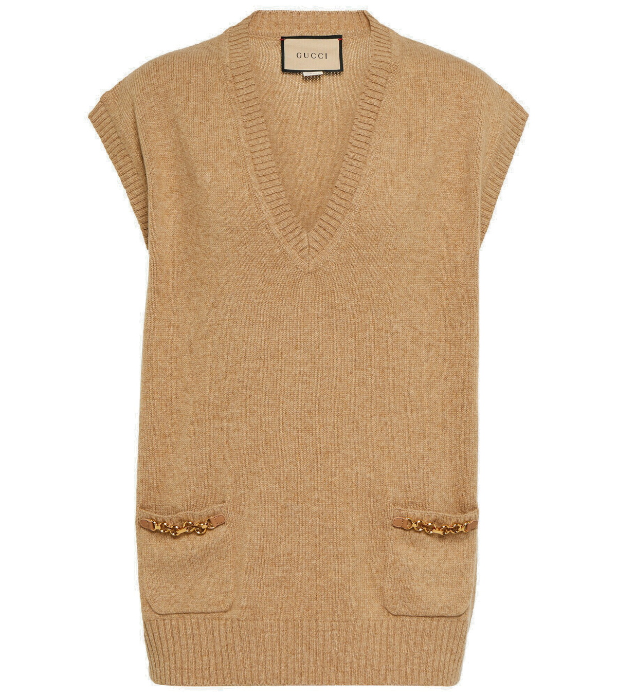 Gucci - Embellished cashmere sweater vest Gucci