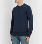 Albam - Fleece-Back Cotton-Jersey Sweatshirt - Blue