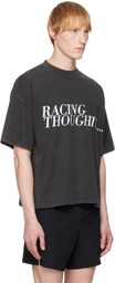 OVER OVER Gray 'Racing Thoughts' T-shirt