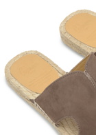 Castañer Priya Suede Slides Brown