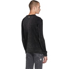 Balmain Black and Silver Lurex Sweater