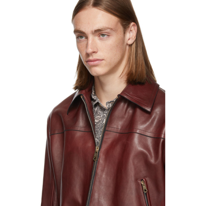 Paul Smith Red Leather Jacket Paul Smith