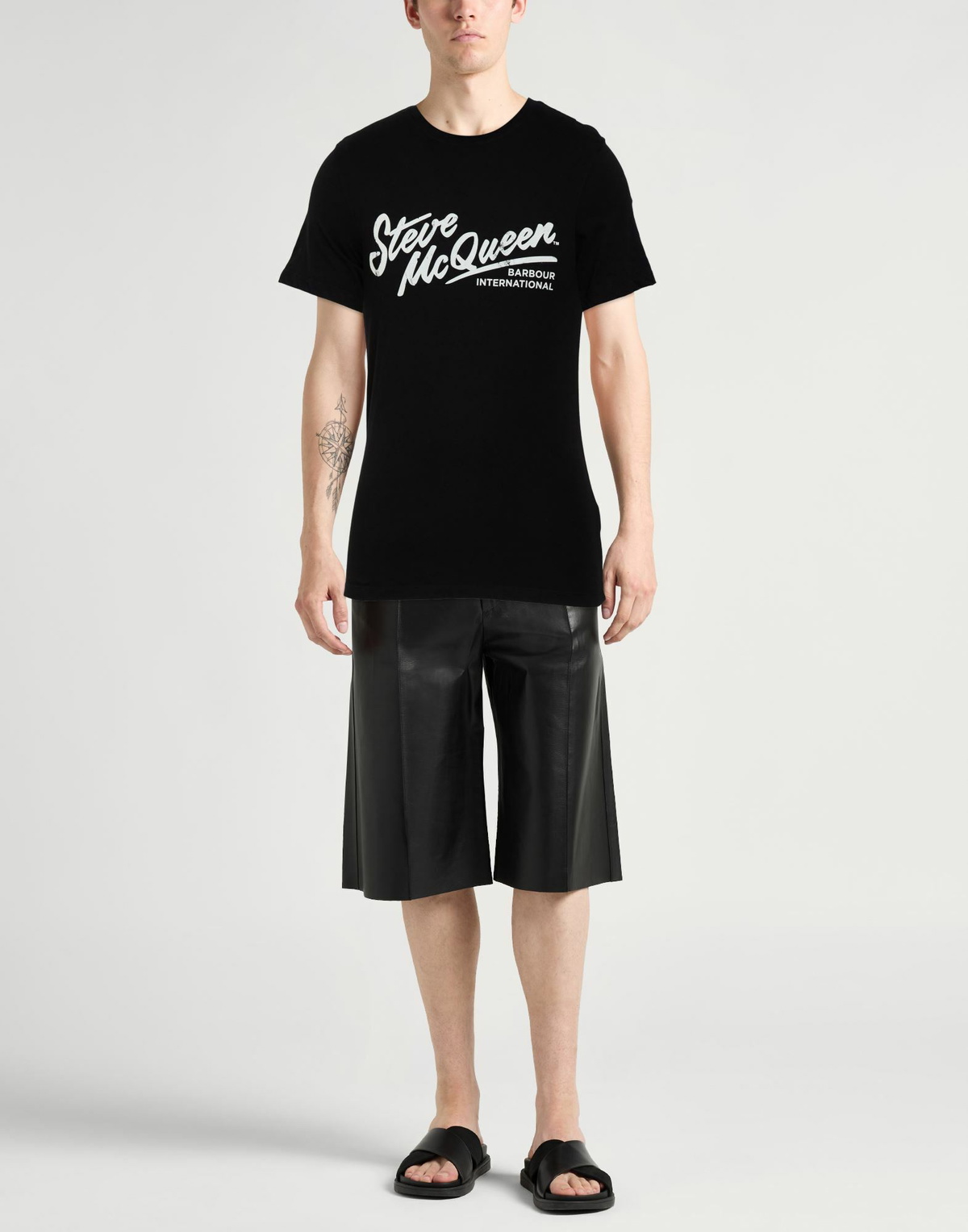 Barbour International Mens T-shirt in Black