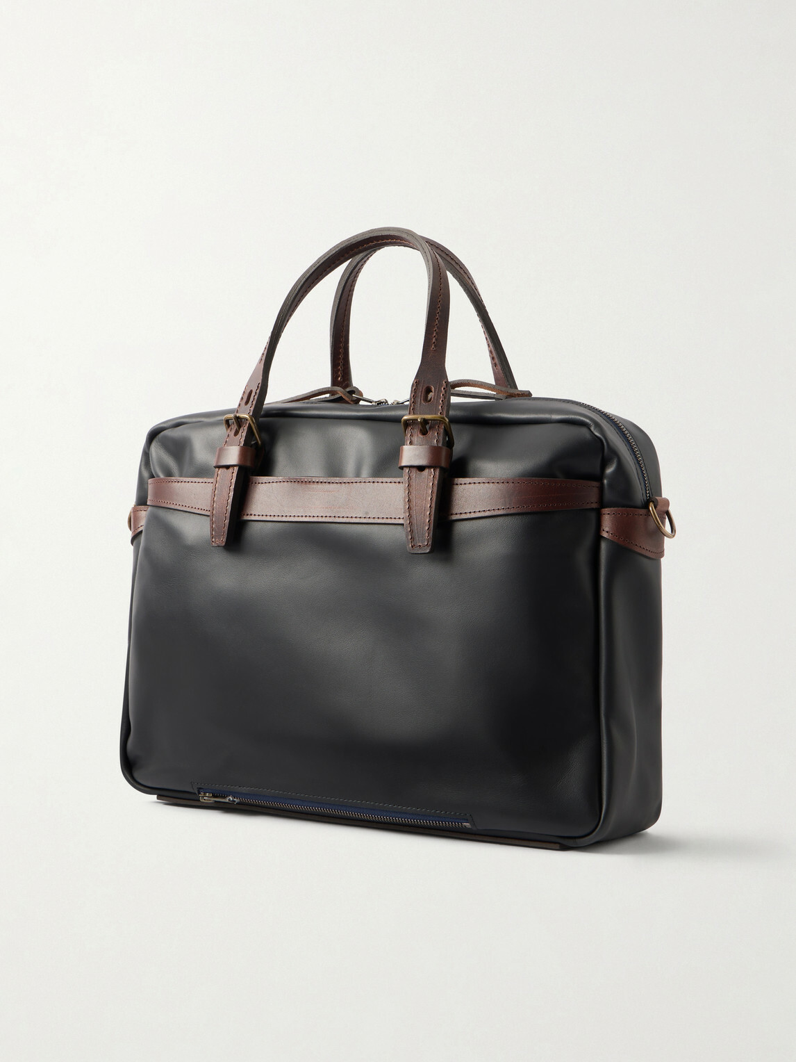 Bleu de Chauffe - Ledger Full-Grain Leather Briefcase