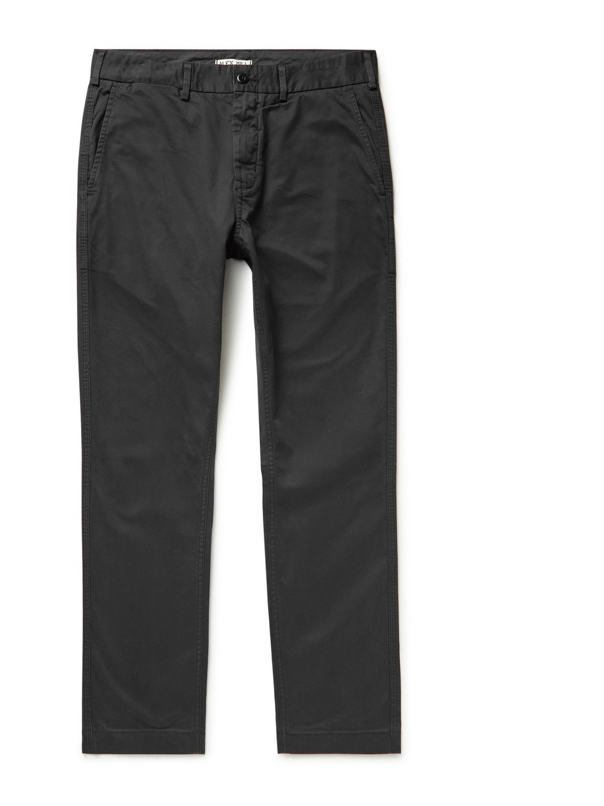 Alex Mill - Slim-Fit Cotton-Blend Twill Chinos - Black Alex Mill