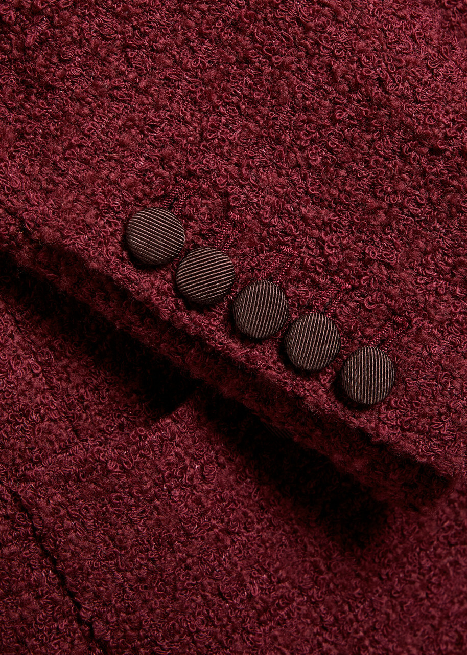 Liberowe Raja Tweed Jacket Burgundy