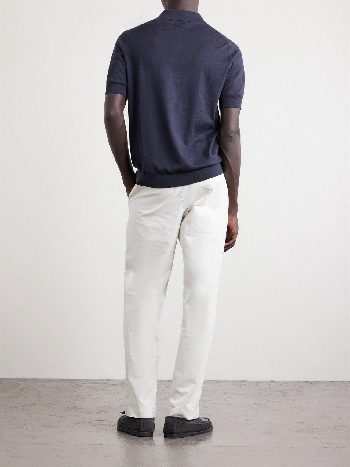 Lardini - Cotton Polo Shirt - Blue