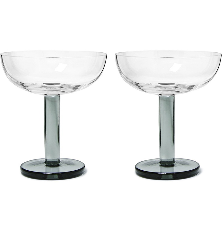 Photo: Tom Dixon - Puck Set of Two Coupe Glasses - Neutrals