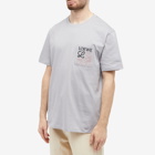 Loewe Men's Anagram Pocket T-Shirt in Medium Grey