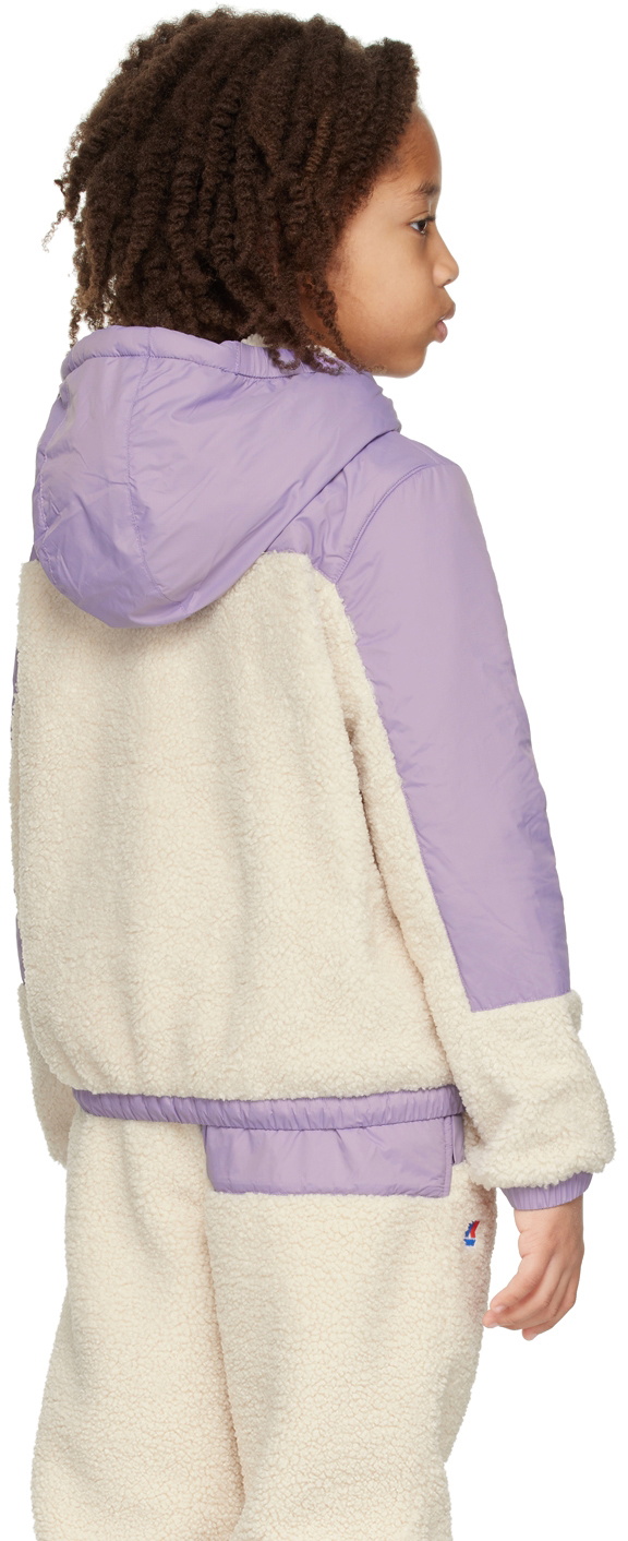 K-Way Kids Purple & Off-White 3.0 Neige Orsetto Jacket