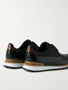 Berluti - Fast Track Torino Leather and Shell Sneakers - Black