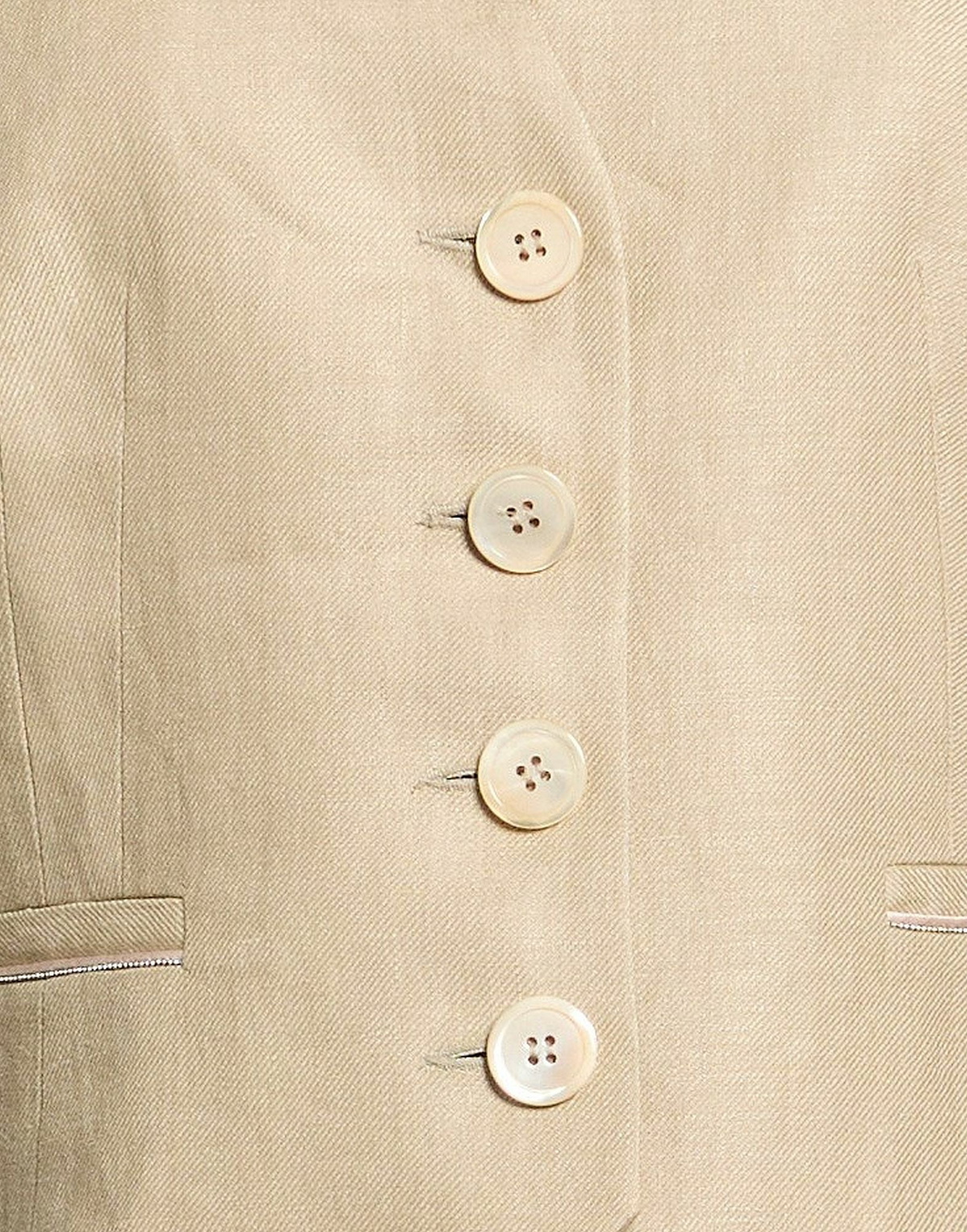 Peserico Womens Tailored Vest Khaki