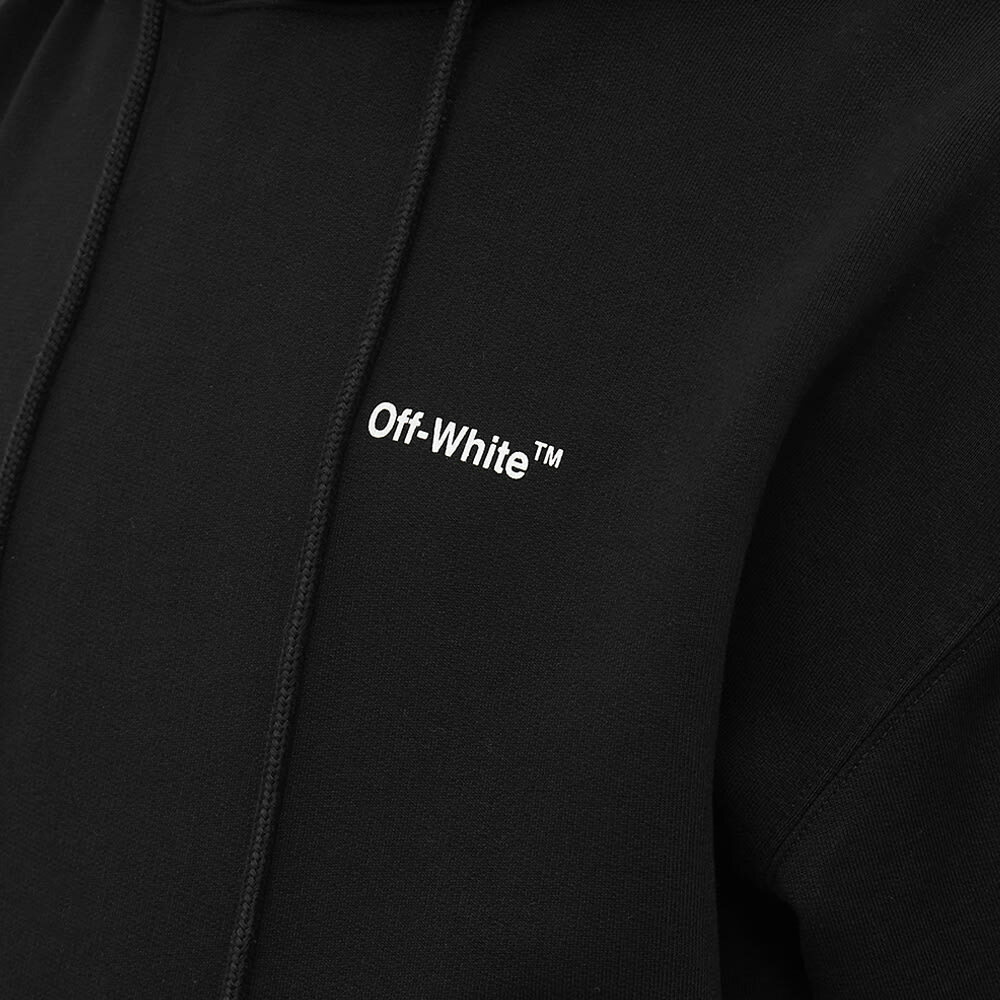 Off-White Men's Diagonal Helvetica Oversized Hoody in Black