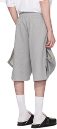 Y/Project Gray Layered Shorts