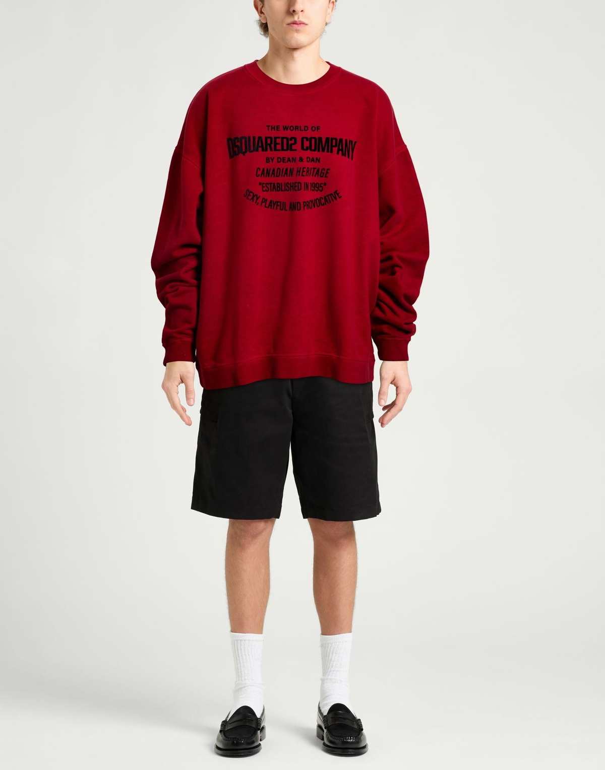 Dsquared2 Mens Sweatshirt Burgundy