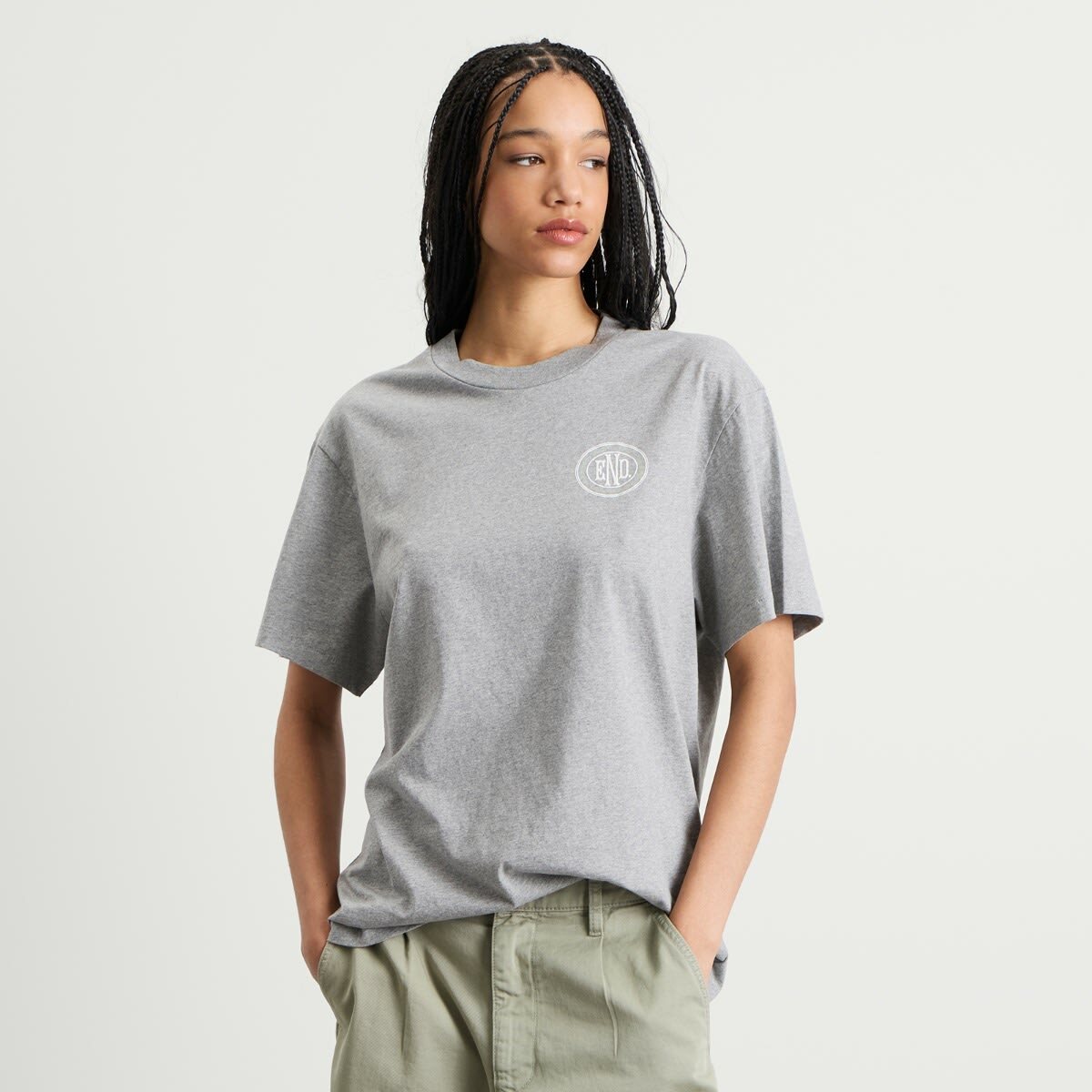 END. Leisure T-Shirt in Grey Marl