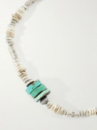 Peyote Bird - Silver Fox Sterling Silver Turquoise Bracelet - Silver