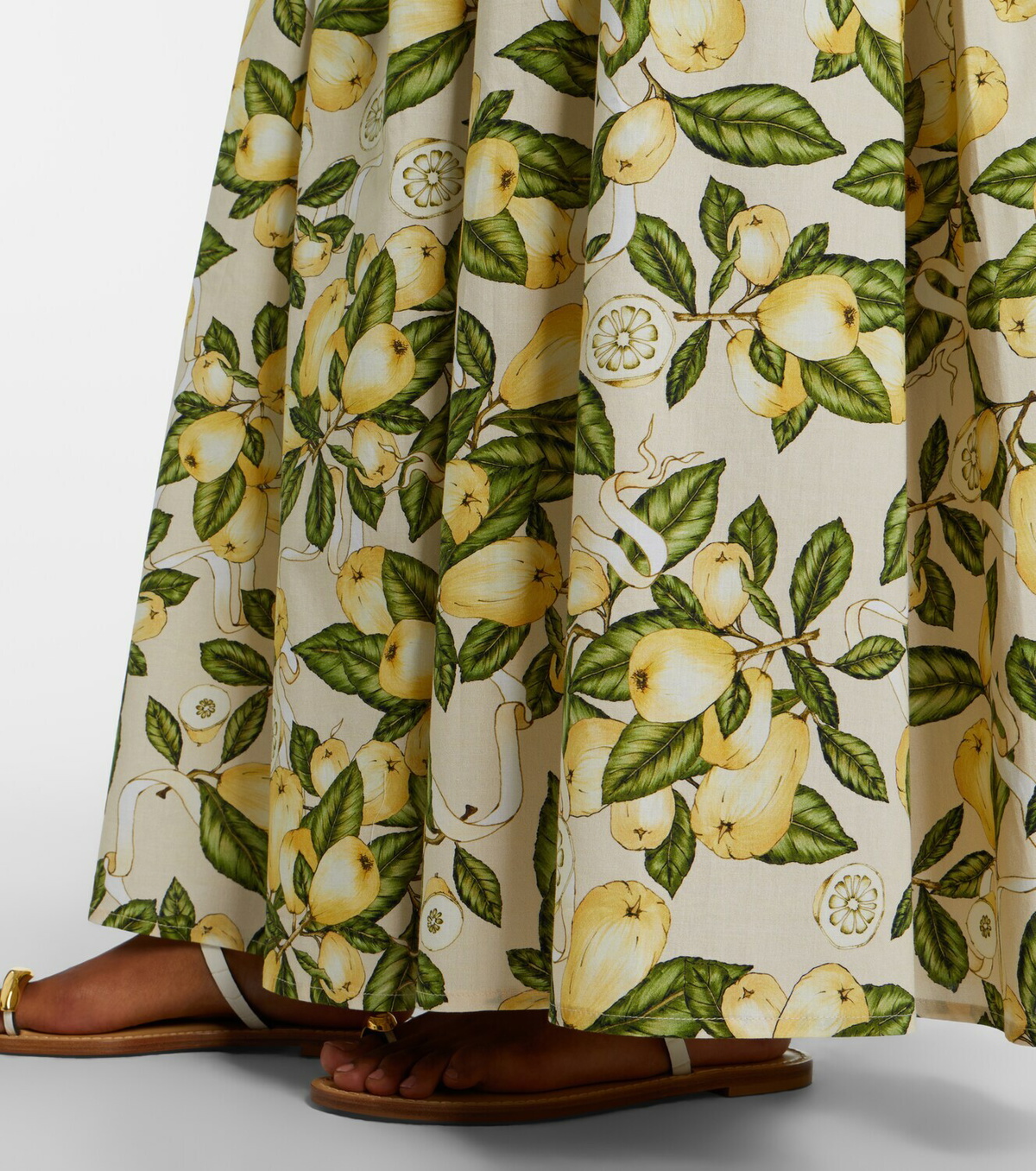 Adriana Degreas Printed cotton-blend maxi skirt