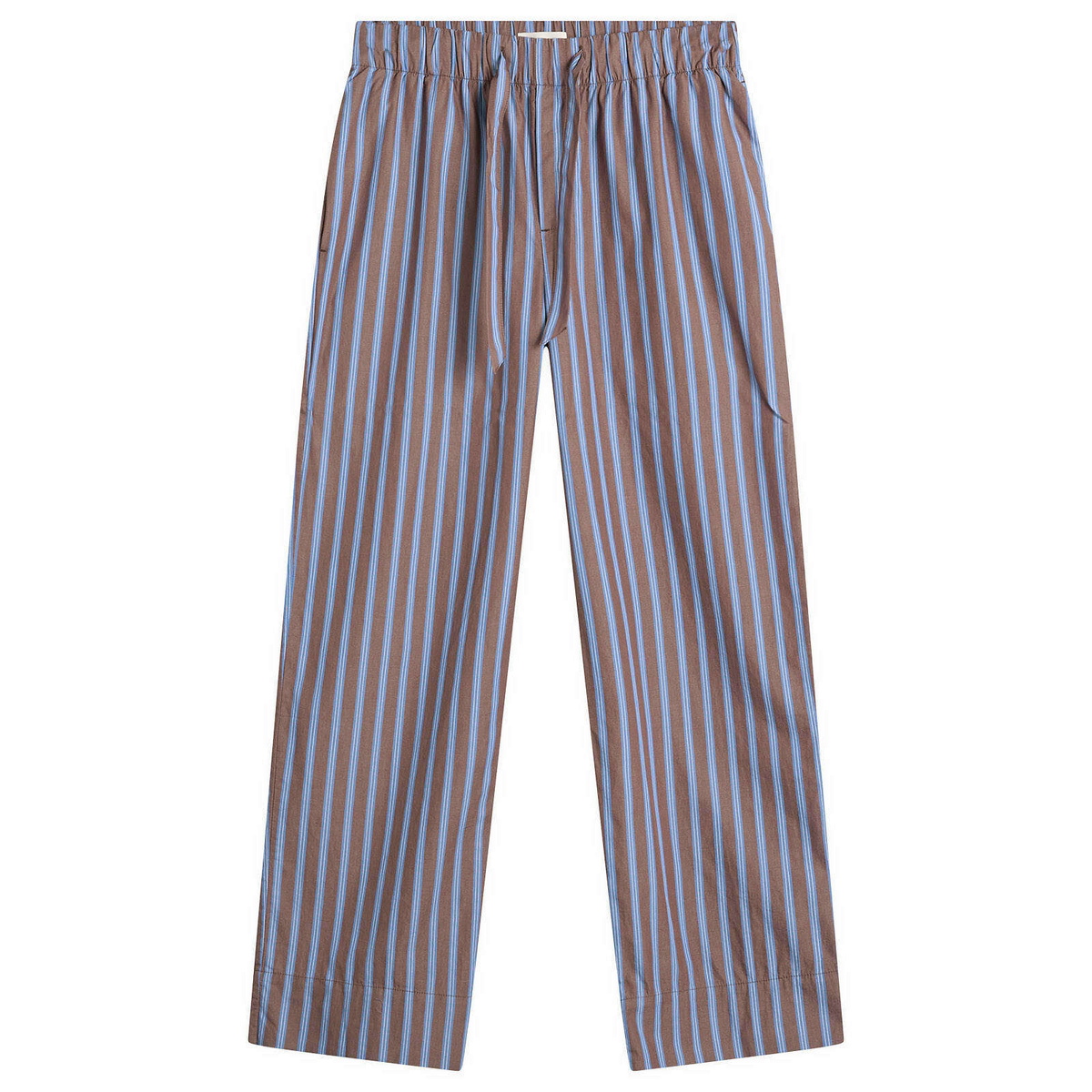Tekla Fabrics Sleep Pant in Chestnut Stripes