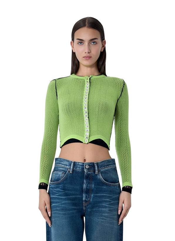 Photo: Chopova Lowena Fishnet Cardigan
