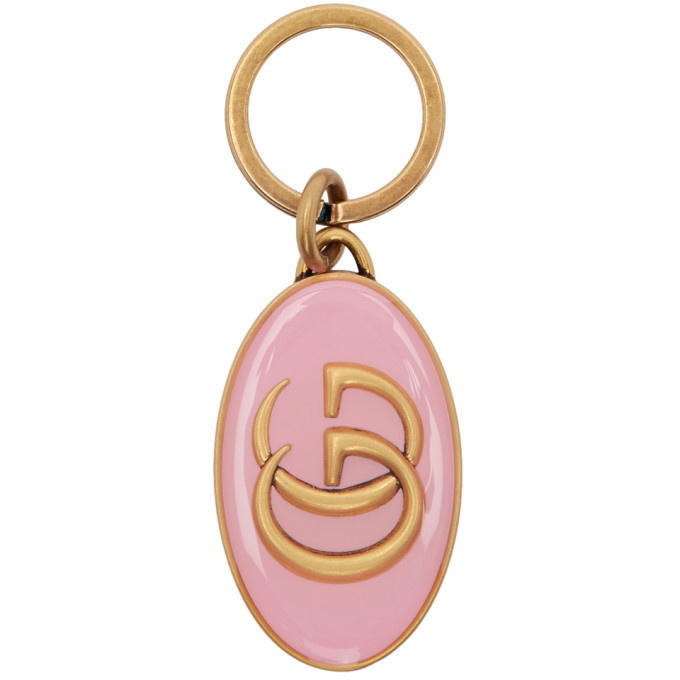 Gucci Pink Gold GG Keychain