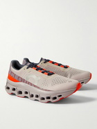 ON - Cloudmonster Rubber-Trimmed Mesh Running Sneakers - Gray