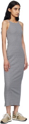 rag & bone Gray 'The Essential Rib String Tank' Midi Dress