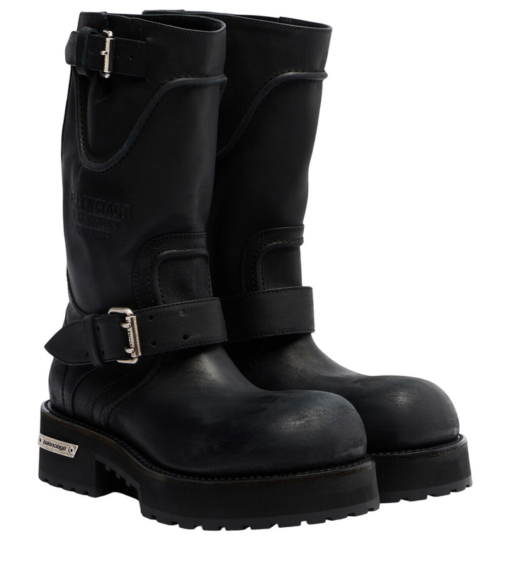 Photo: Balenciaga Venom leather combat boots