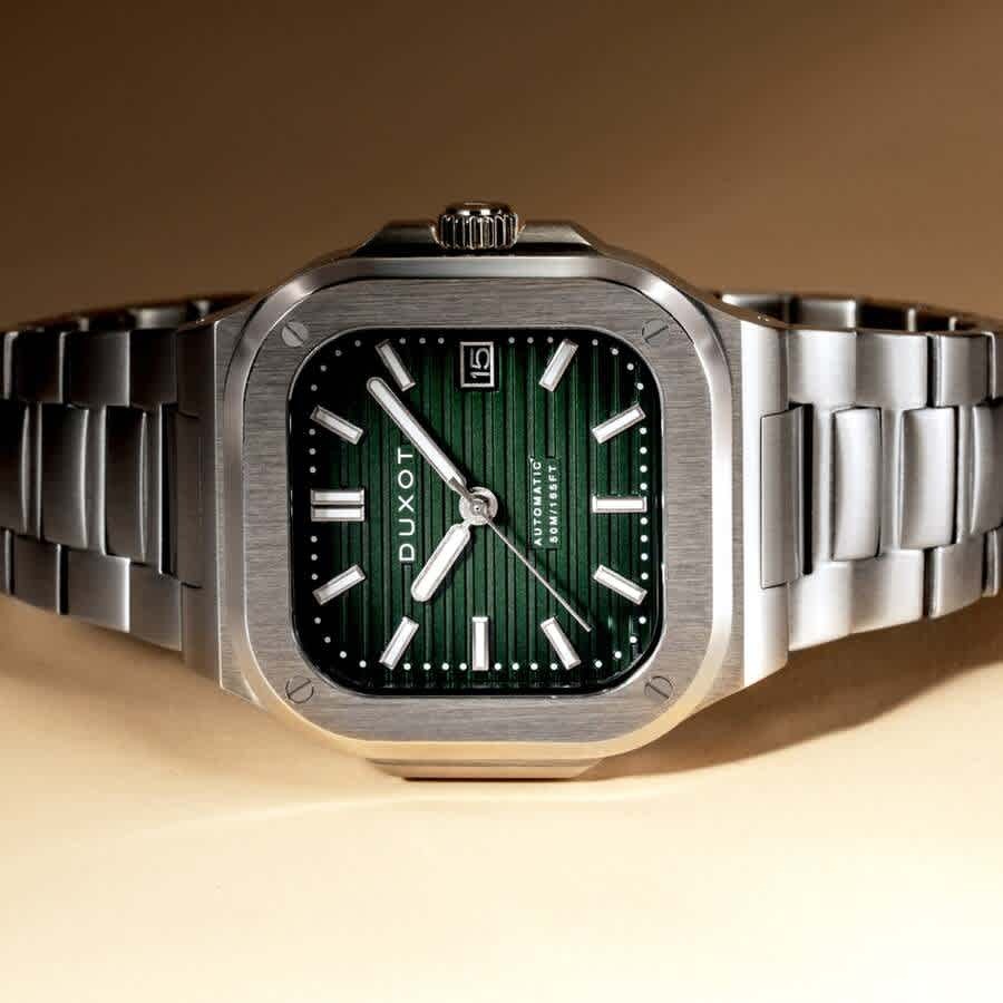 Duxot Quadrata Automatic Green Dial Mens Watch DX-2073-22